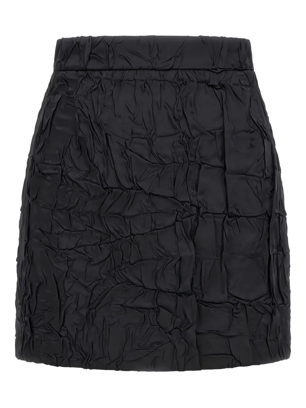 Roberto Cavalli Textured Mini Skirt In Black