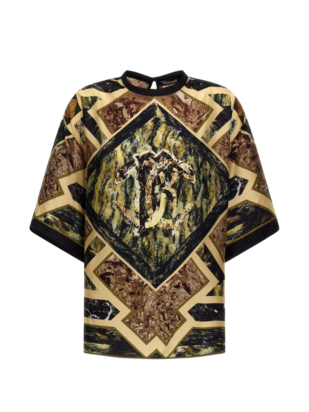 Roberto Cavalli T-shirt con stampa - 04043 GREEN