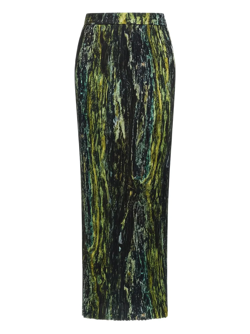 Roberto Cavalli pleated printed midi skirt | Green | Image 1
