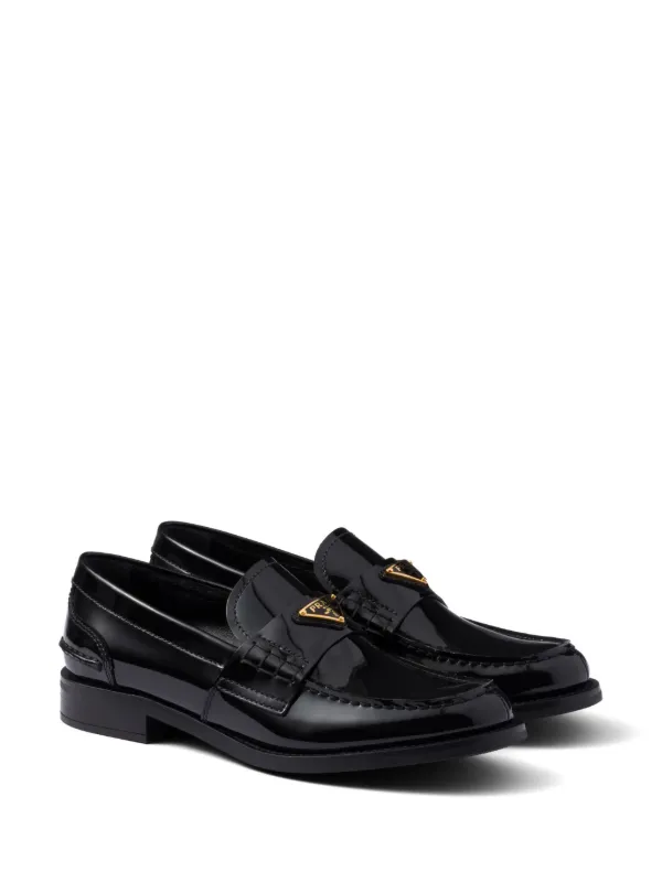 靴 PRADA Patent leather Almighty loafers Prada patent-leather Loafers | Black | FARFETCH GR