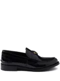 Prada patent-leather loafers - Black