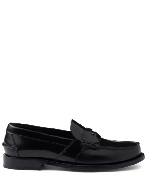 Prada mocasines con efecto cepillado