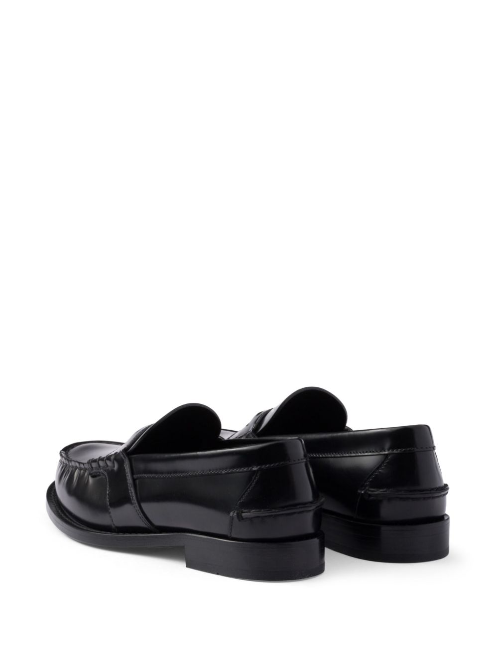 Prada Leren loafers Zwart