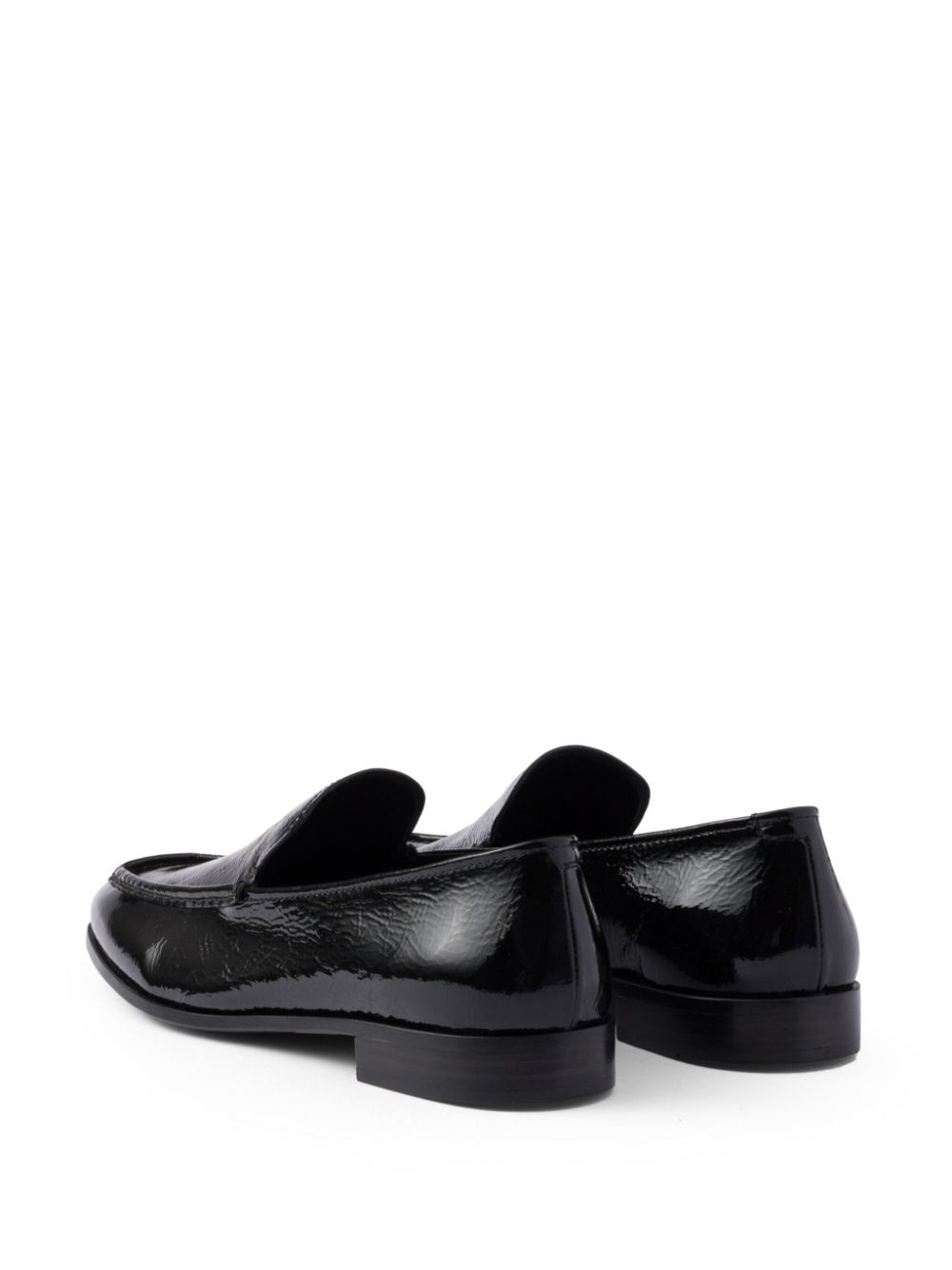 Prada patent-leather loafers Black