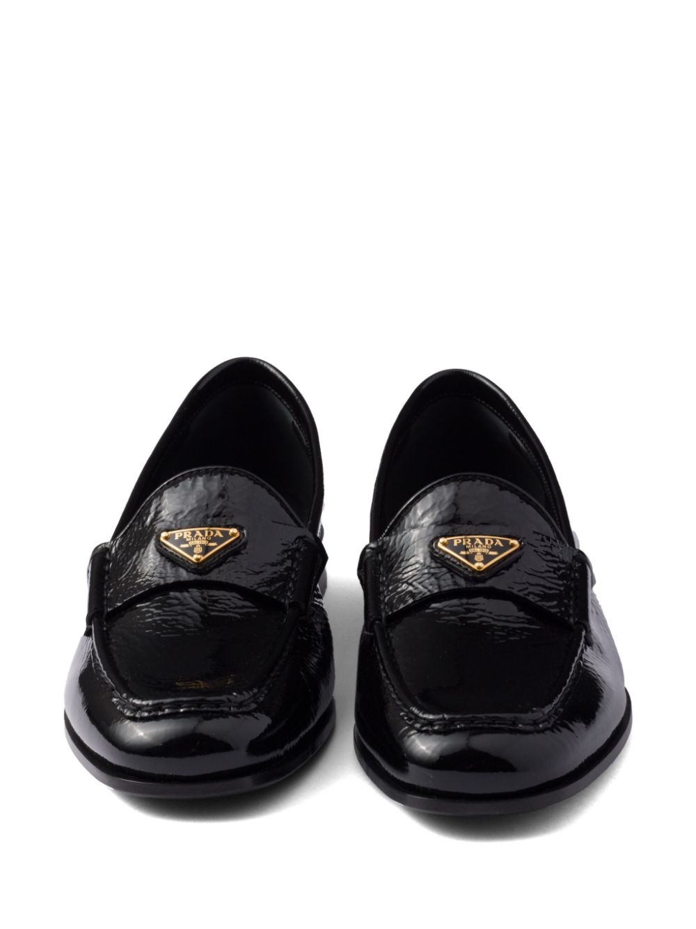 Prada Loafers van lakleer Zwart