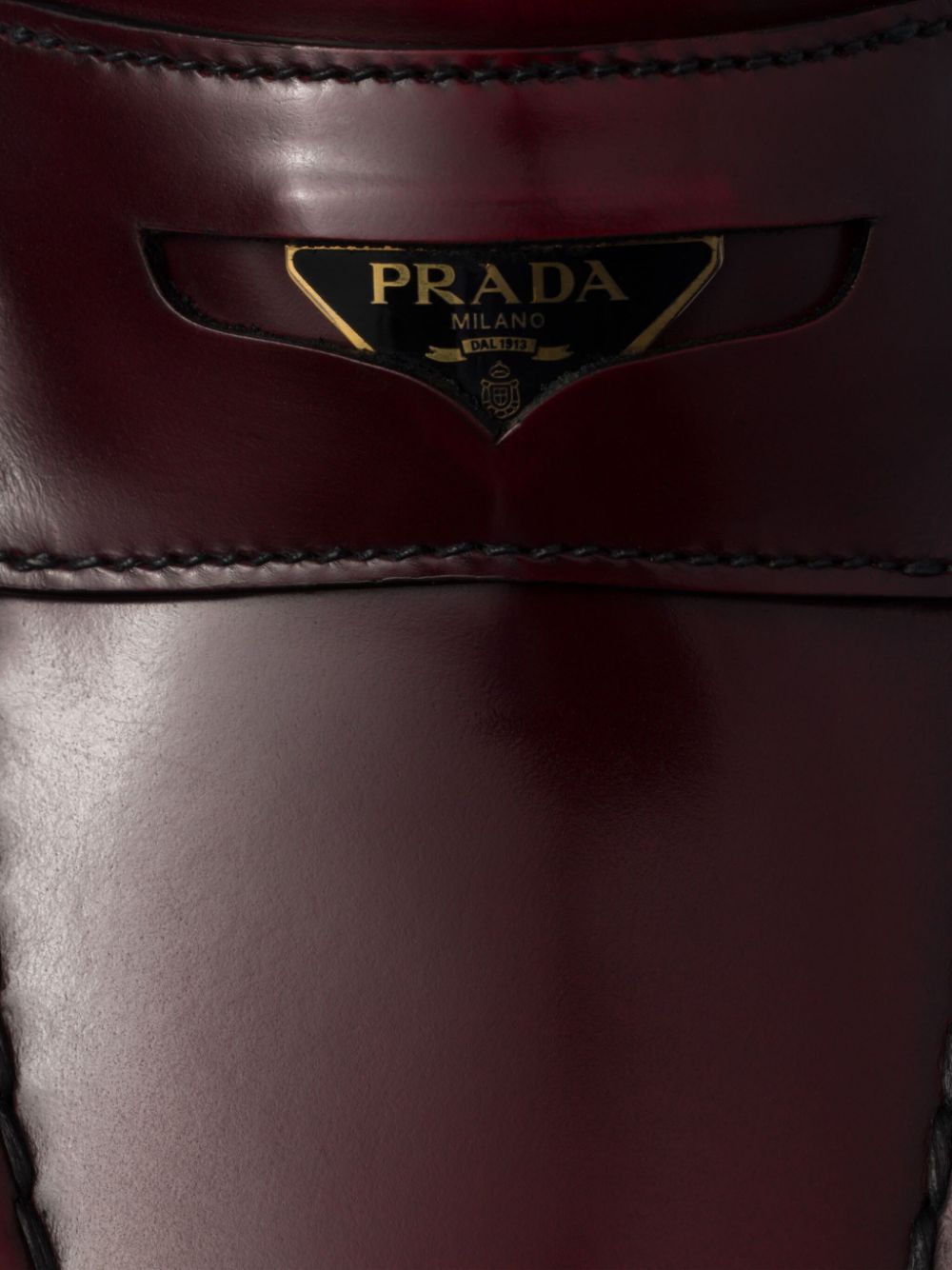 Prada Leren loafers Rood