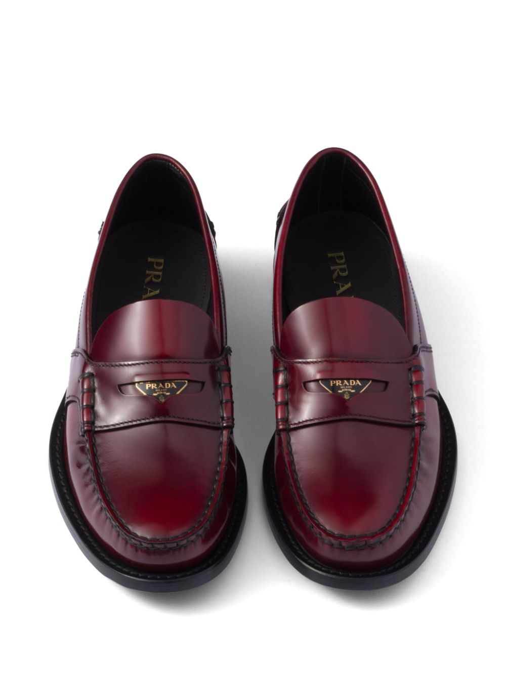 Prada Leren loafers Rood