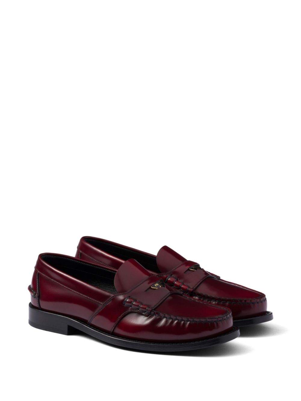 Prada Leren loafers - Rood