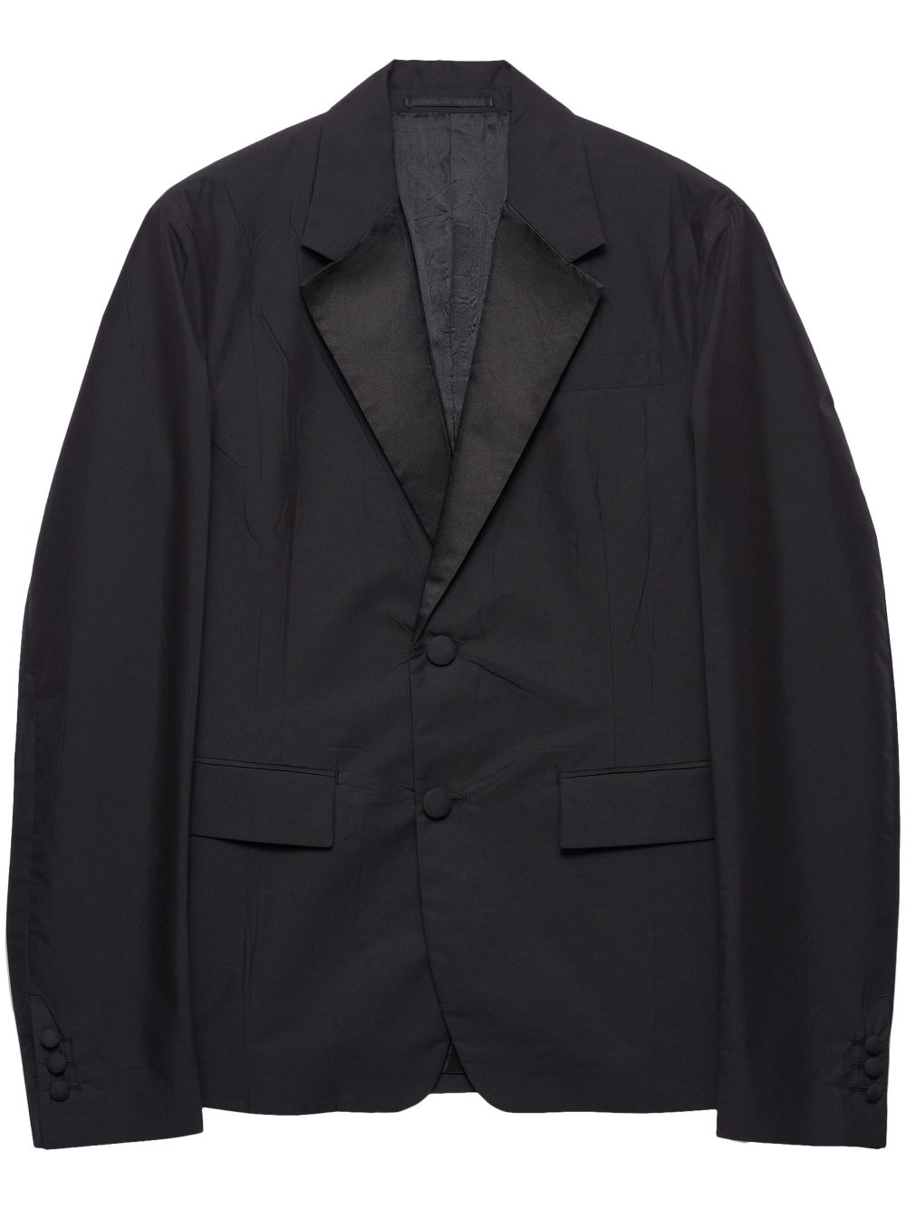 Prada cotton single-breasted blazer - Black