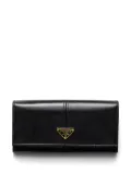 Prada large leather wallet - Black