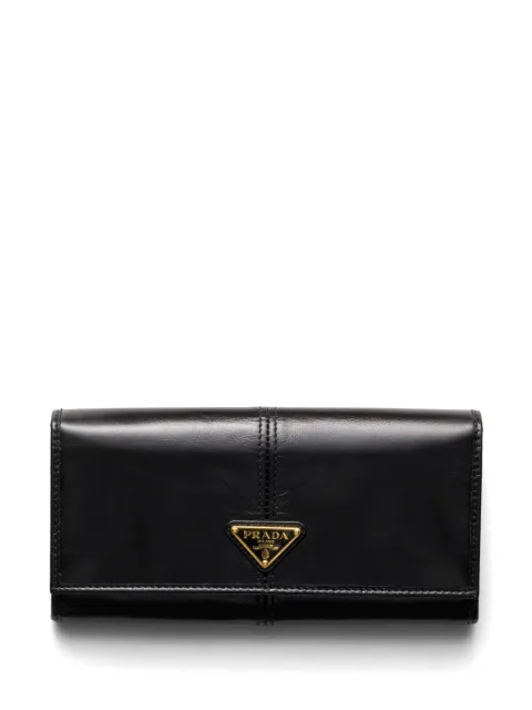 Prada large leather wallet