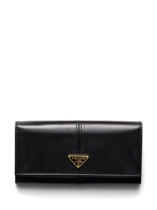 PRADA Long Wallet Cowhide Black #197 | eBay