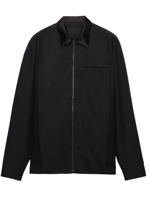 Prada chemise en coton - Noir - Prada - Modalova