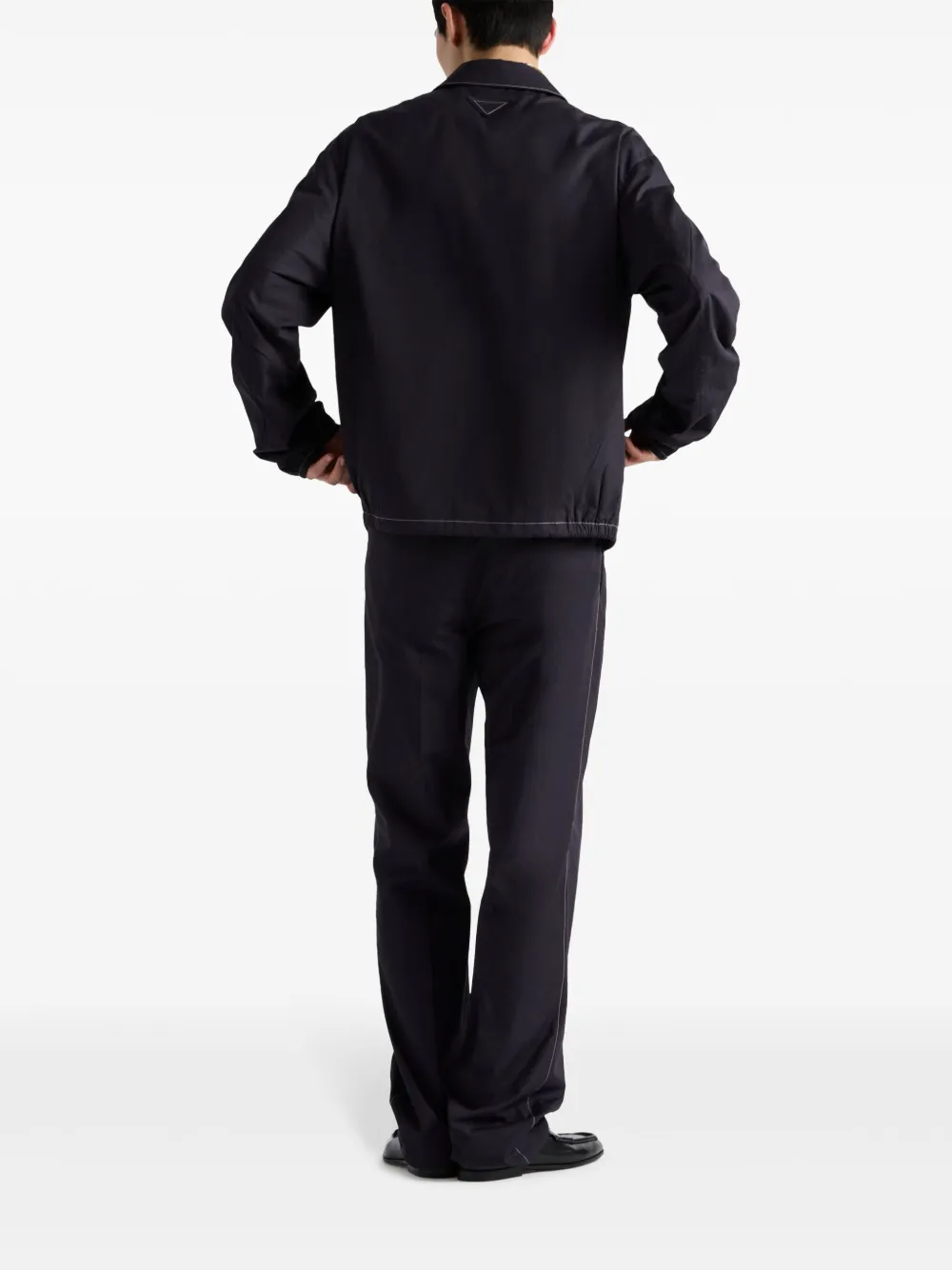Prada Cotton Blouson Jacket | Blue | FARFETCH