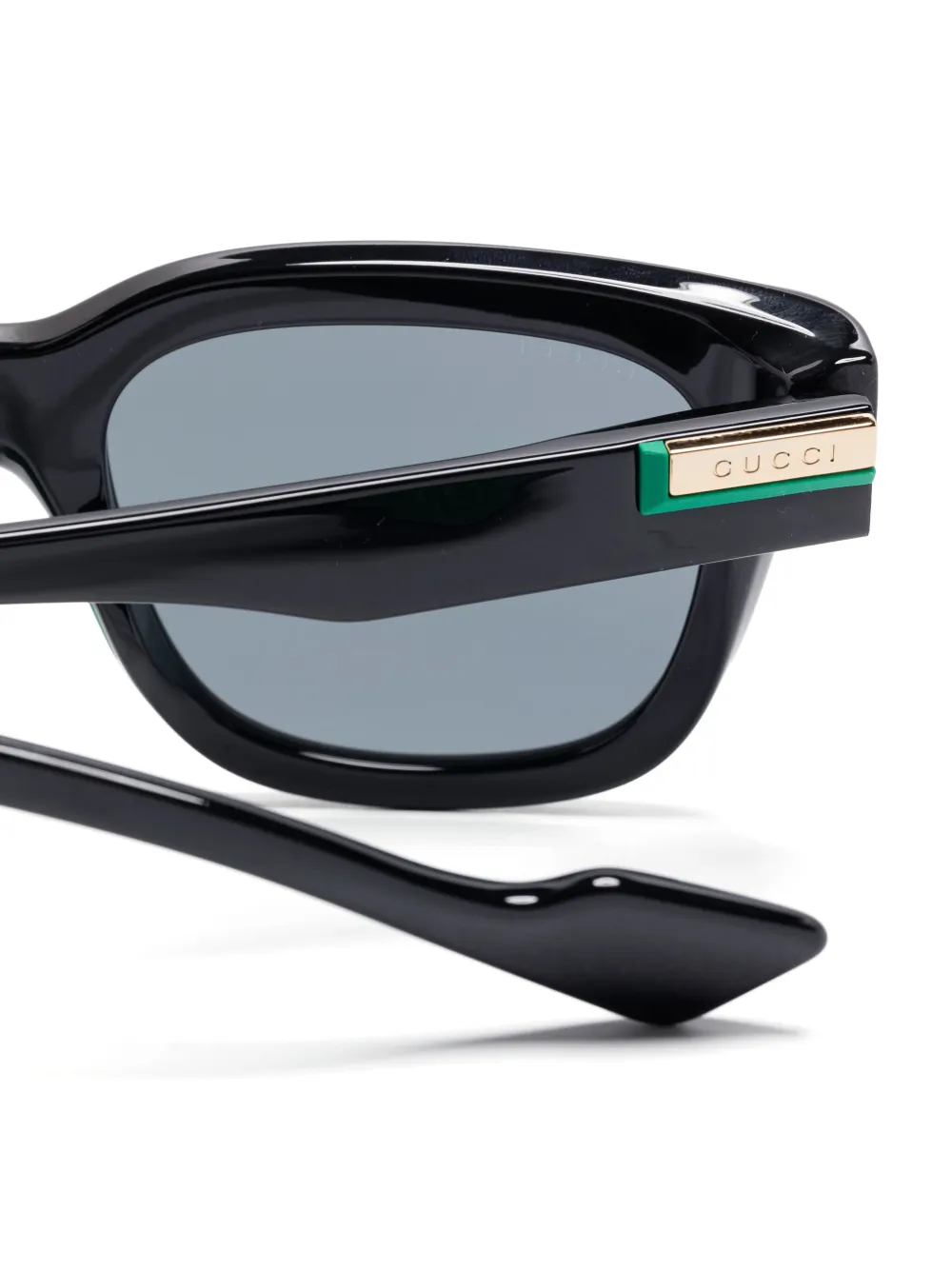 Gucci Eyewear Zonnebril met vierkant montuur Zwart