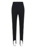 Roberto Cavalli stirrup-detail wool trousers - Black