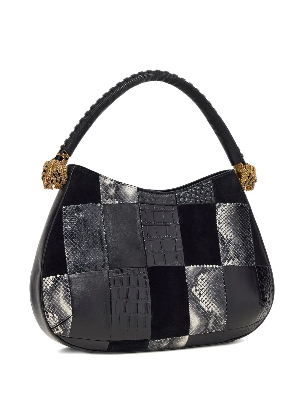 ROBERTO CAVALLI PATCHWORK TOTE BAG