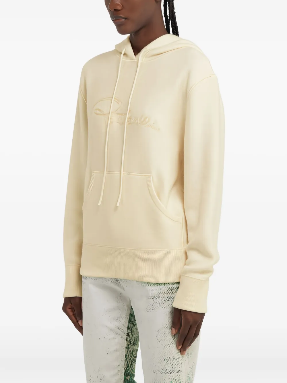 Roberto Cavalli Hoodie met borduurwerk Beige