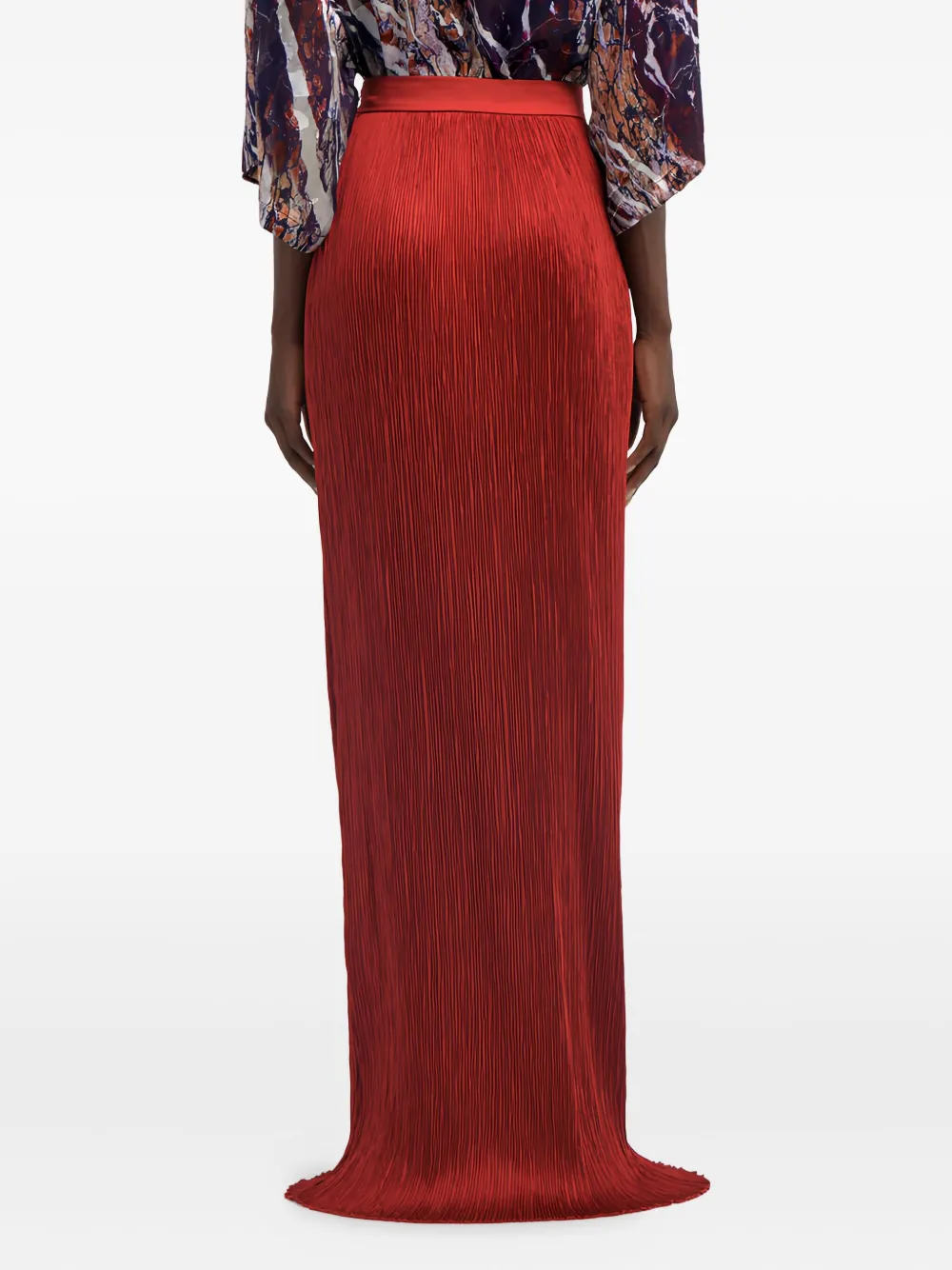 Roberto Cavalli Maxi-plooirok Rood
