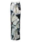 Roberto Cavalli marble-print maxi skirt - Black