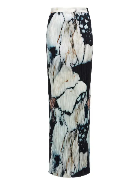 Roberto Cavalli marble-print maxi skirt