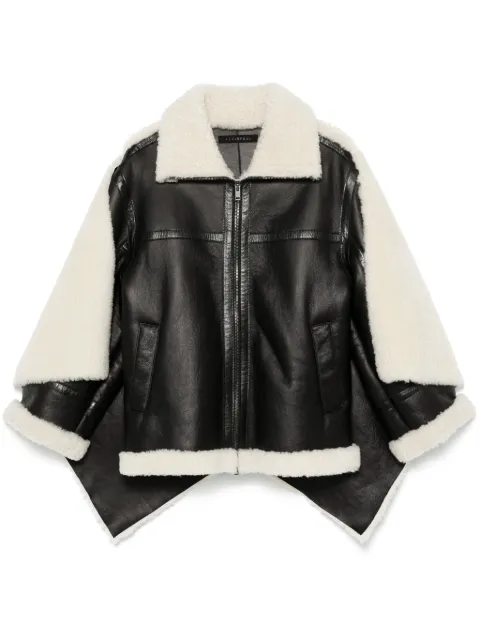 ALAINPAUL shearling-cape jacket