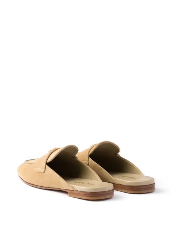 サンダル Prada Suede Flat Mules Prada Suede Mules | Neutrals | FARFETCH