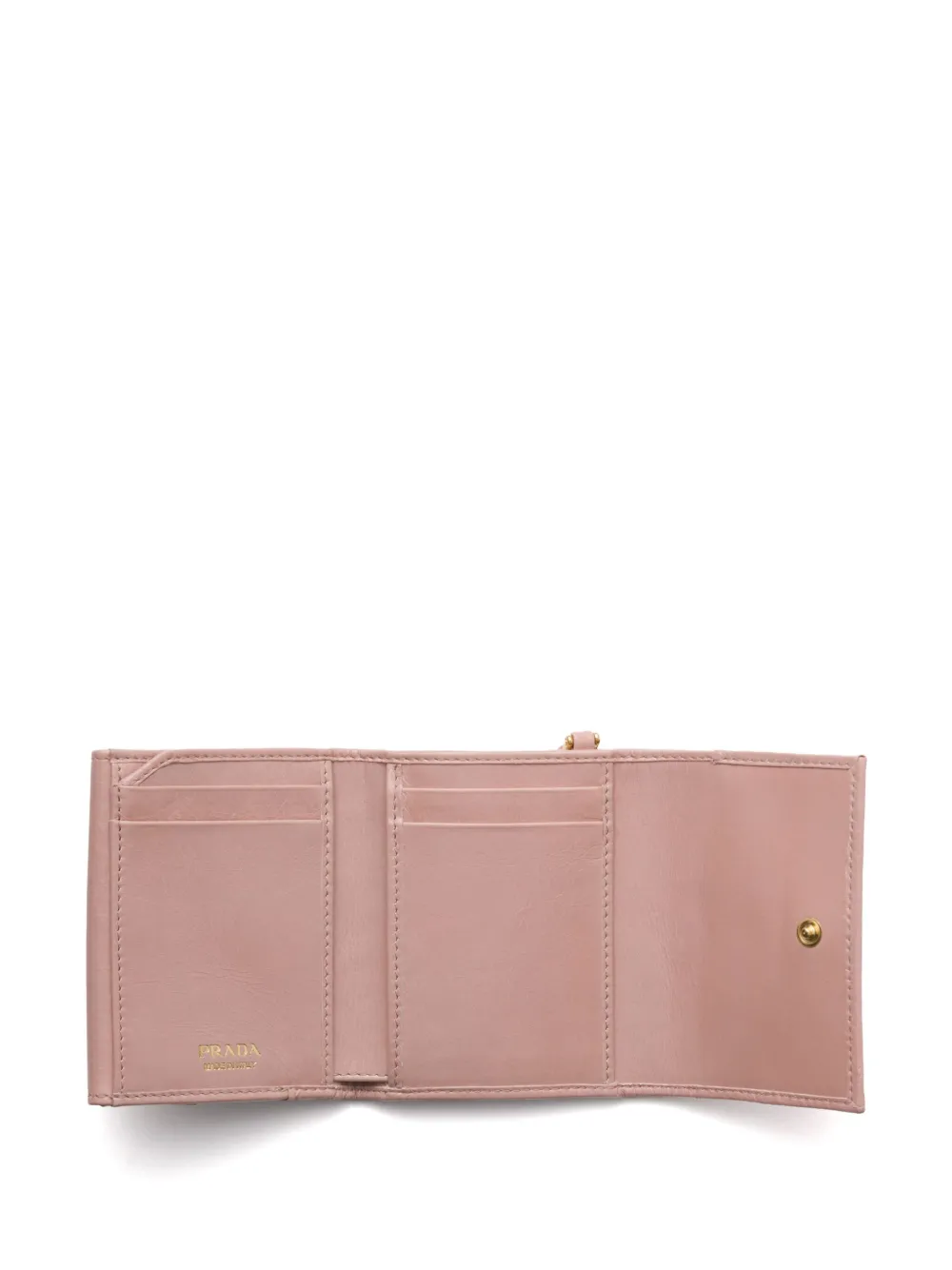 Prada Leren portemonnee Roze