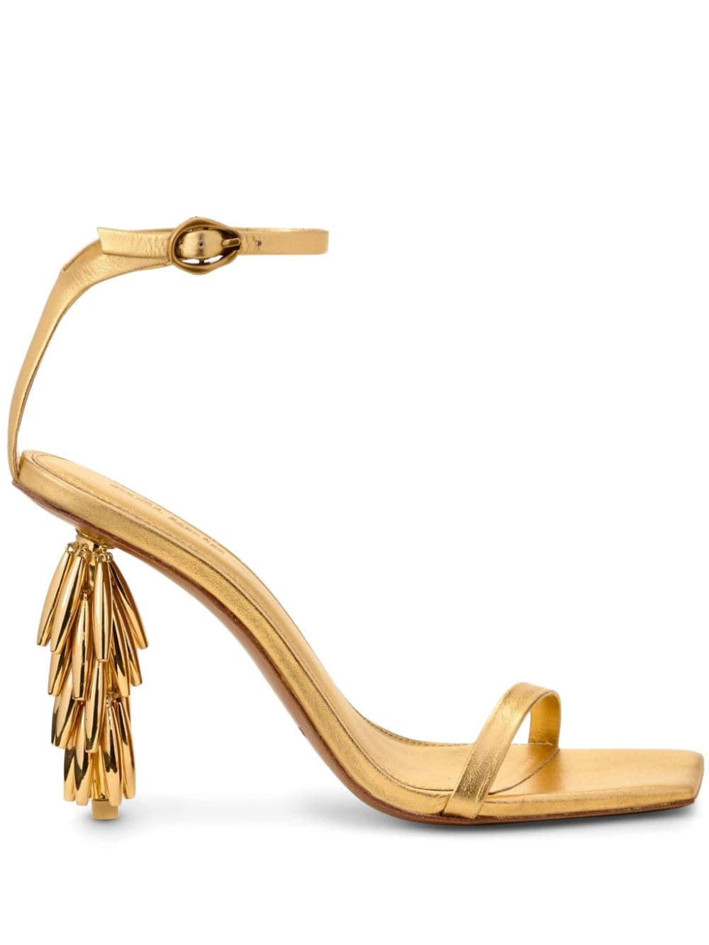 Cult Gaia 109mm Sunella sandals Gold