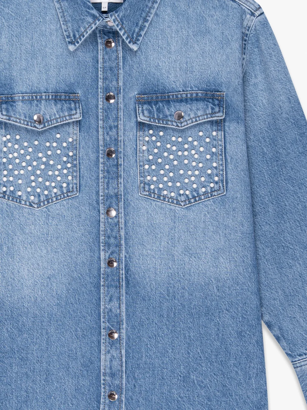 FRAME Atelier oversized shirt jacket - Blauw