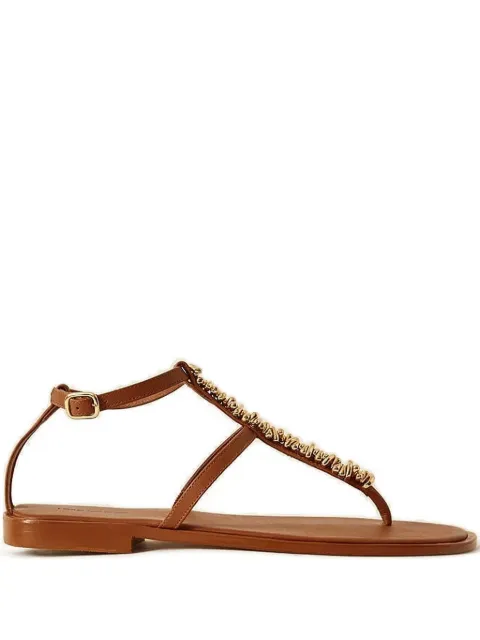 Lenny Niemeyer Sandália flat de couro