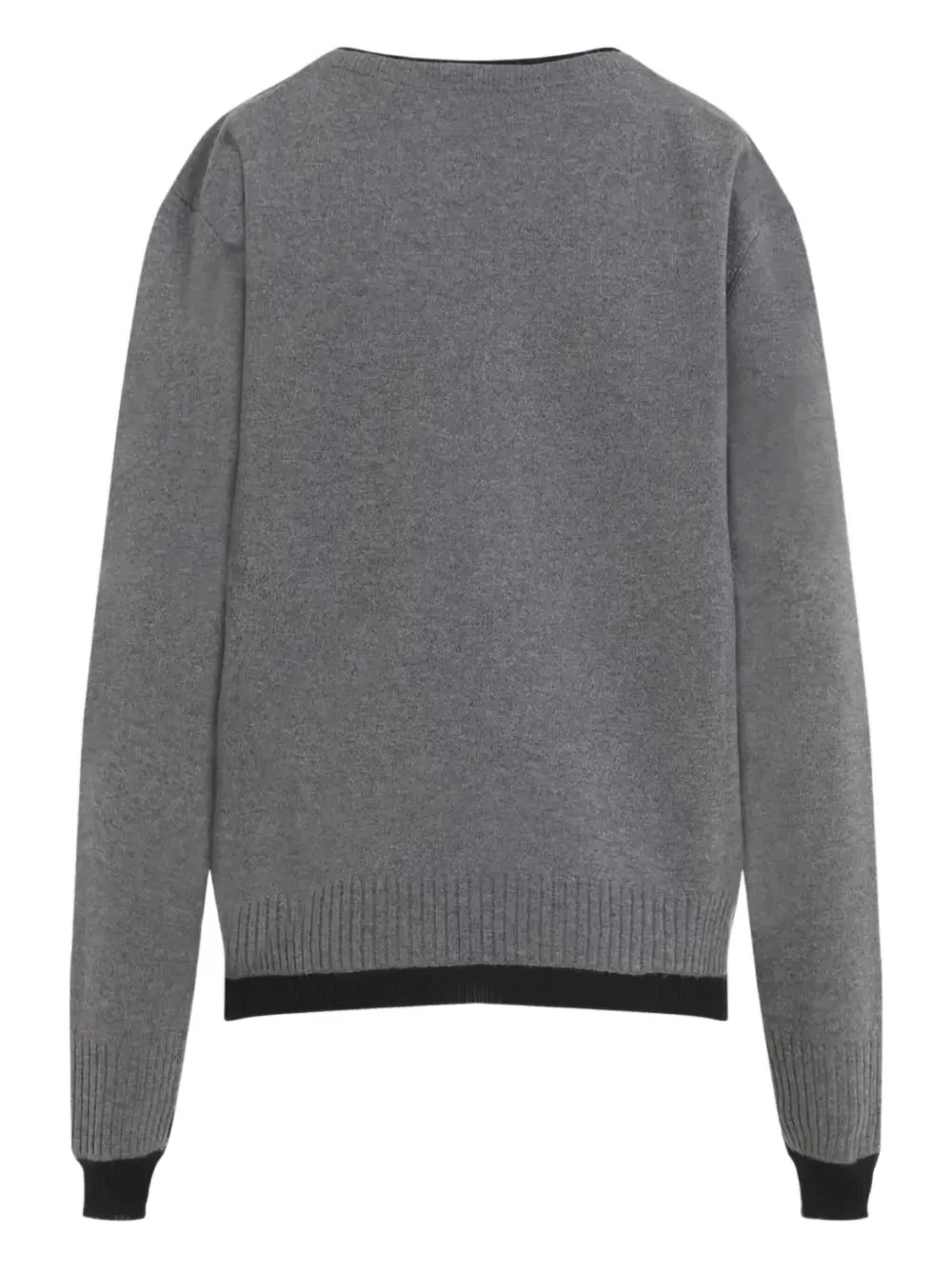 Miu Miu Grey Cashmere Pullover In Gray