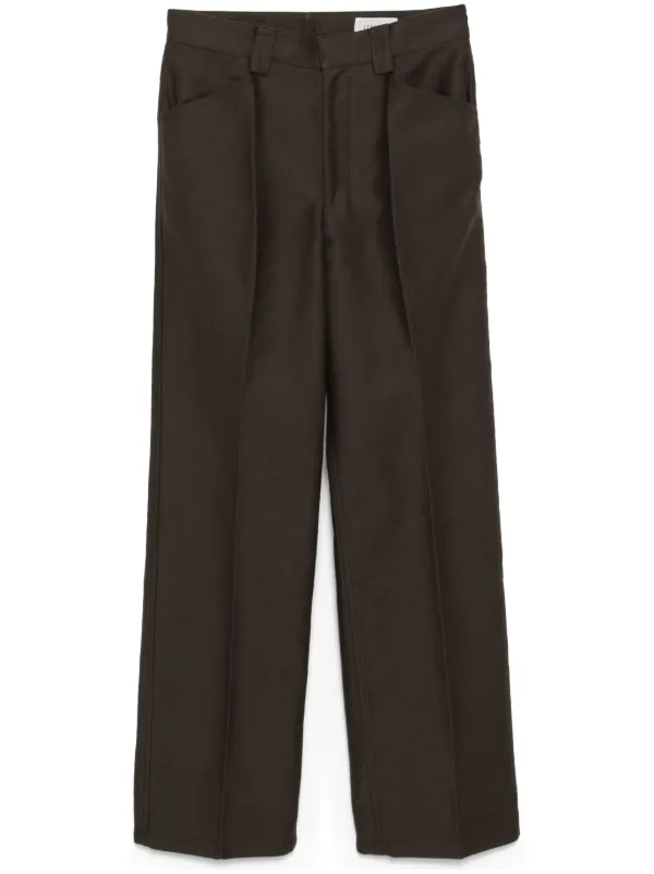 パンツ LEMAIRE Women Straight Pants PA1036 BROWN 25753563_56059404_600.jpg