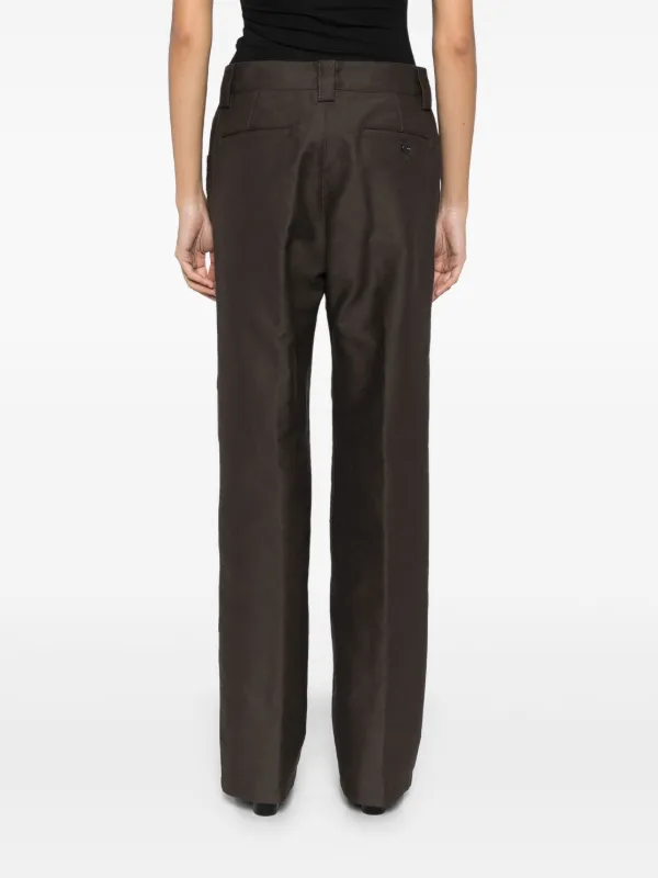 パンツ LEMAIRE Women Straight Pants PA1036 BROWN LEMAIRE straight-leg Trousers | Brown | FARFETCH