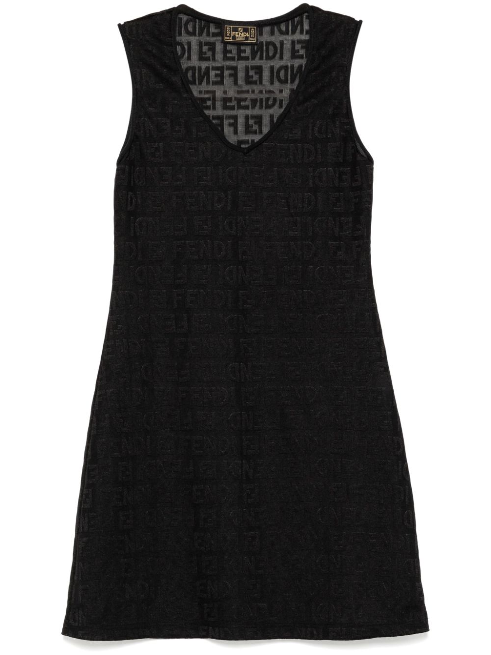 Fendi Pre Owned 1990s 2000s Sleeveless Dress Black FARFETCH IE