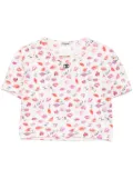 CHANEL Pre-Owned 1995 Lipstick Cropped T-shirt Top - Neutrals