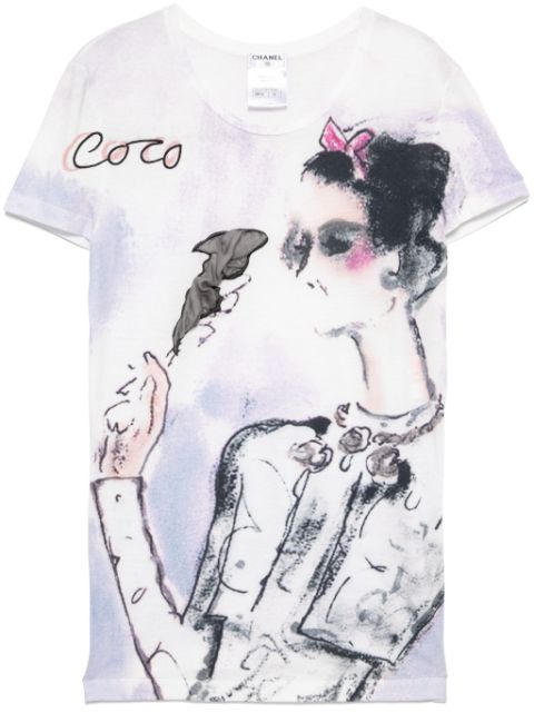 CHANEL 2010s Short Sleeve T-shirt Top Women