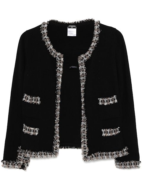 Cheap HOT SALE CHANEL 2002 ensemble cardigan sleeveless blouse Women