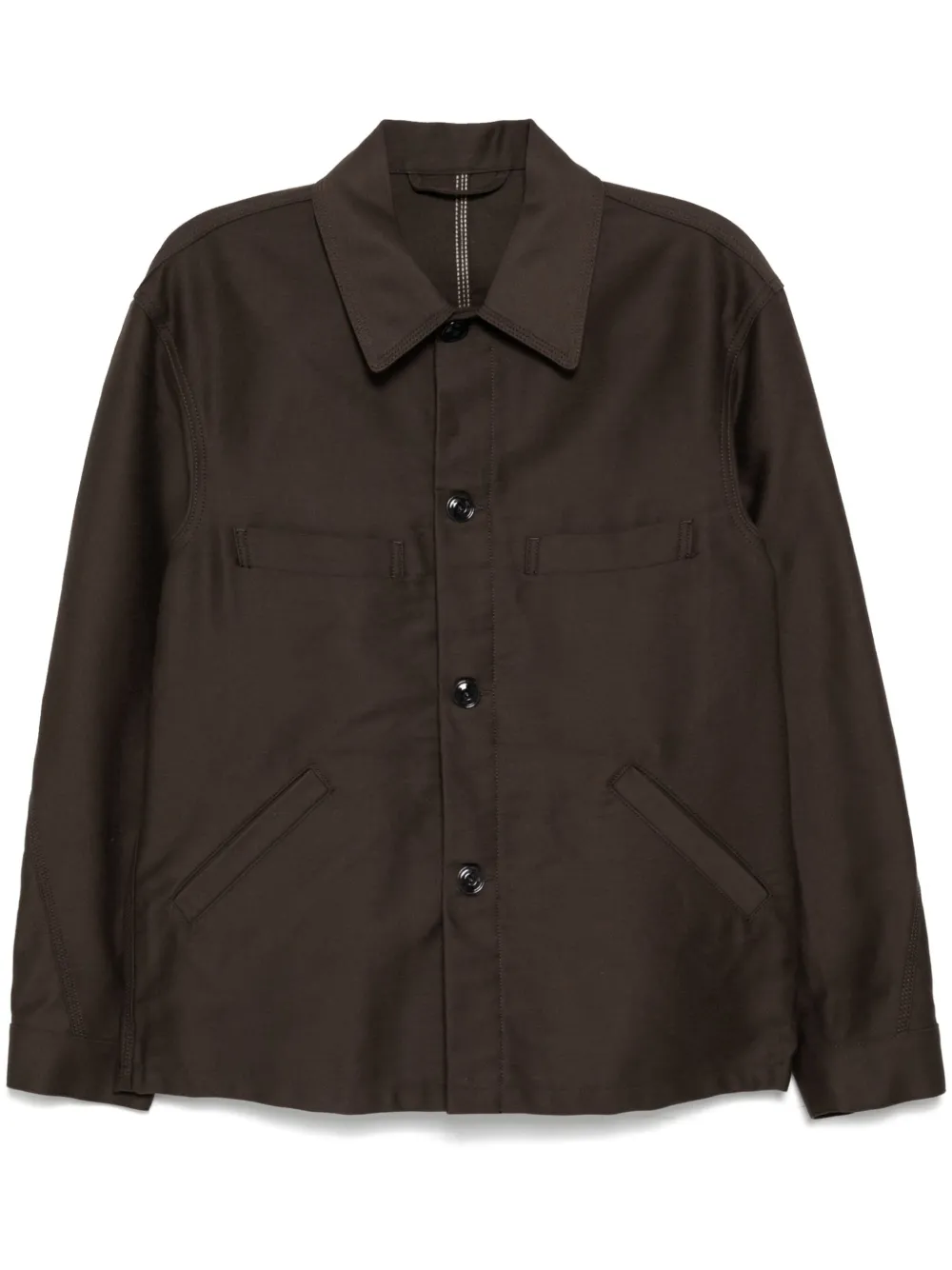 LEMAIRE Twisted Sleeved Workwear Jacket | Brown | FARFETCH