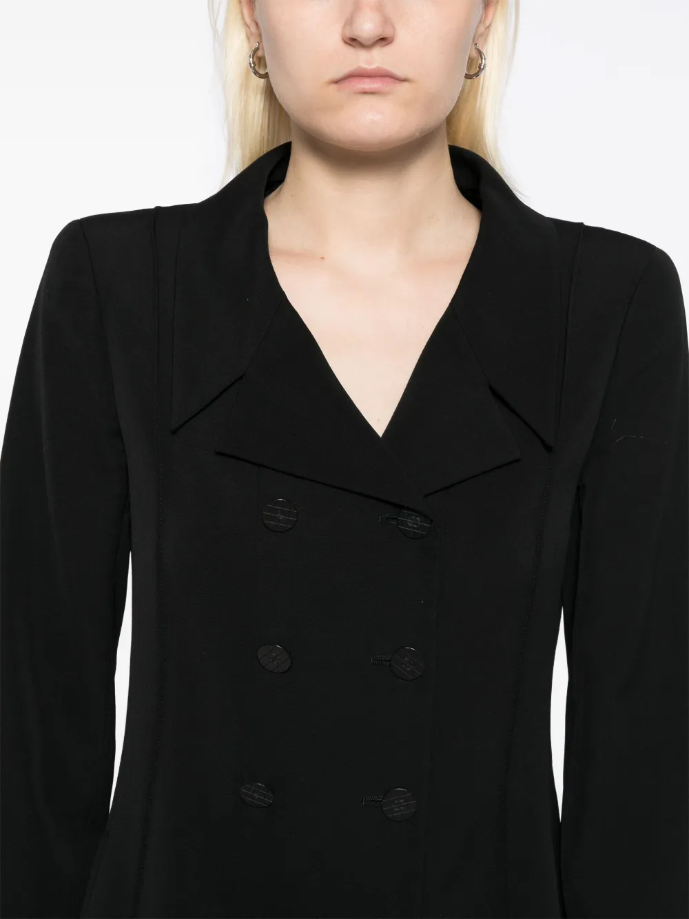 Pre-owned Chanel 2001 Double-breasted Jacket In Black