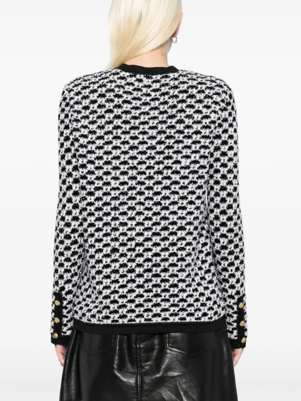 CHANEL Pre-Owned 1990-2000s textured-finish Cardigan | Black
