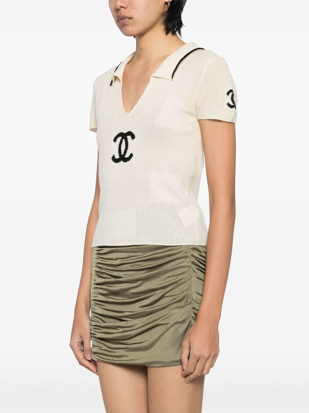 CHANEL 2001 Short Sleeve Top Women