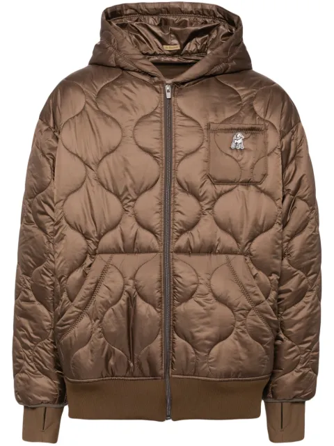 Undercover appliqué logo down jacket