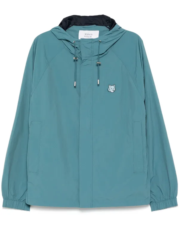 Maison Kitsuné Fox Head Windbreaker | Blue | FARFETCH