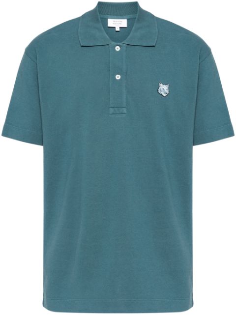 Maison Kitsune Bold Fox head patch comfort polo shirt Men