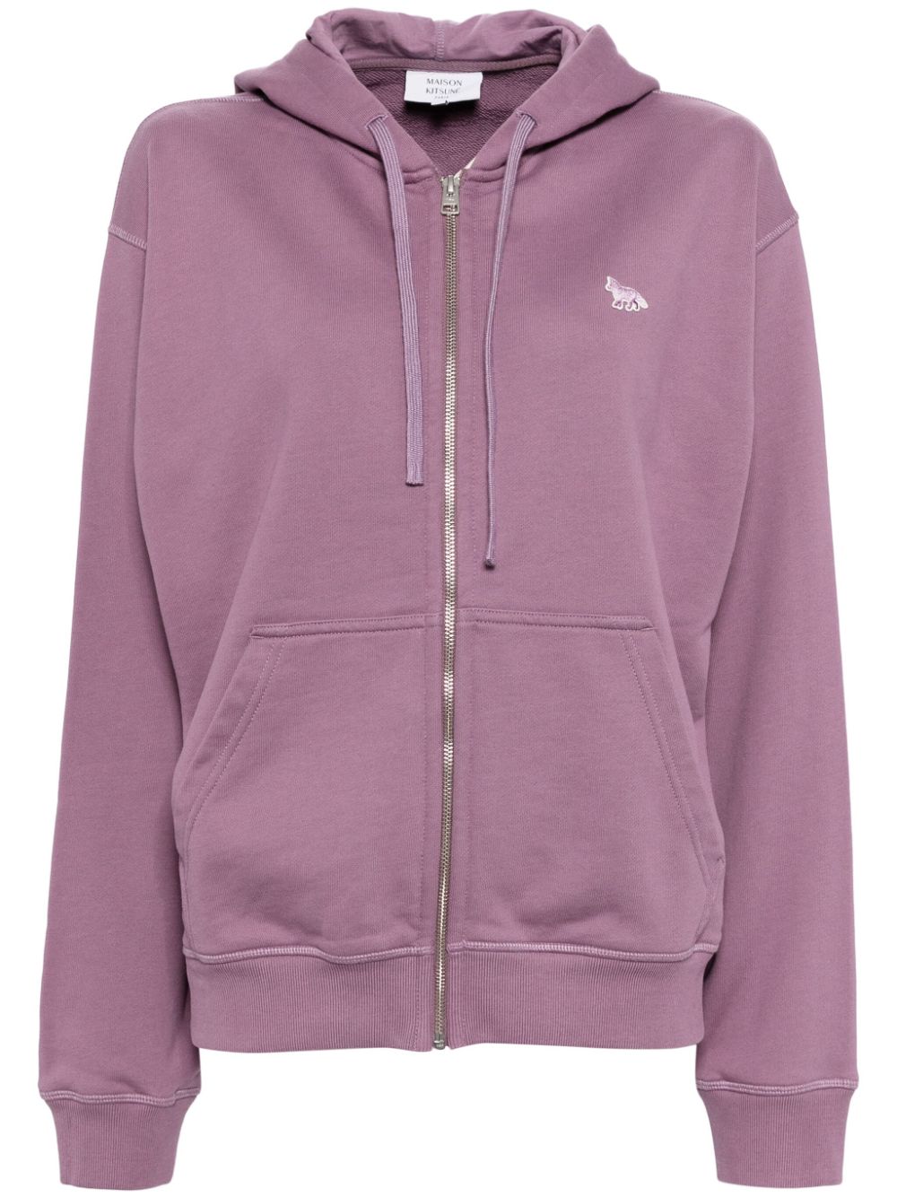 Shop Maison Kitsuné Baby Fox Hoodie In Purple