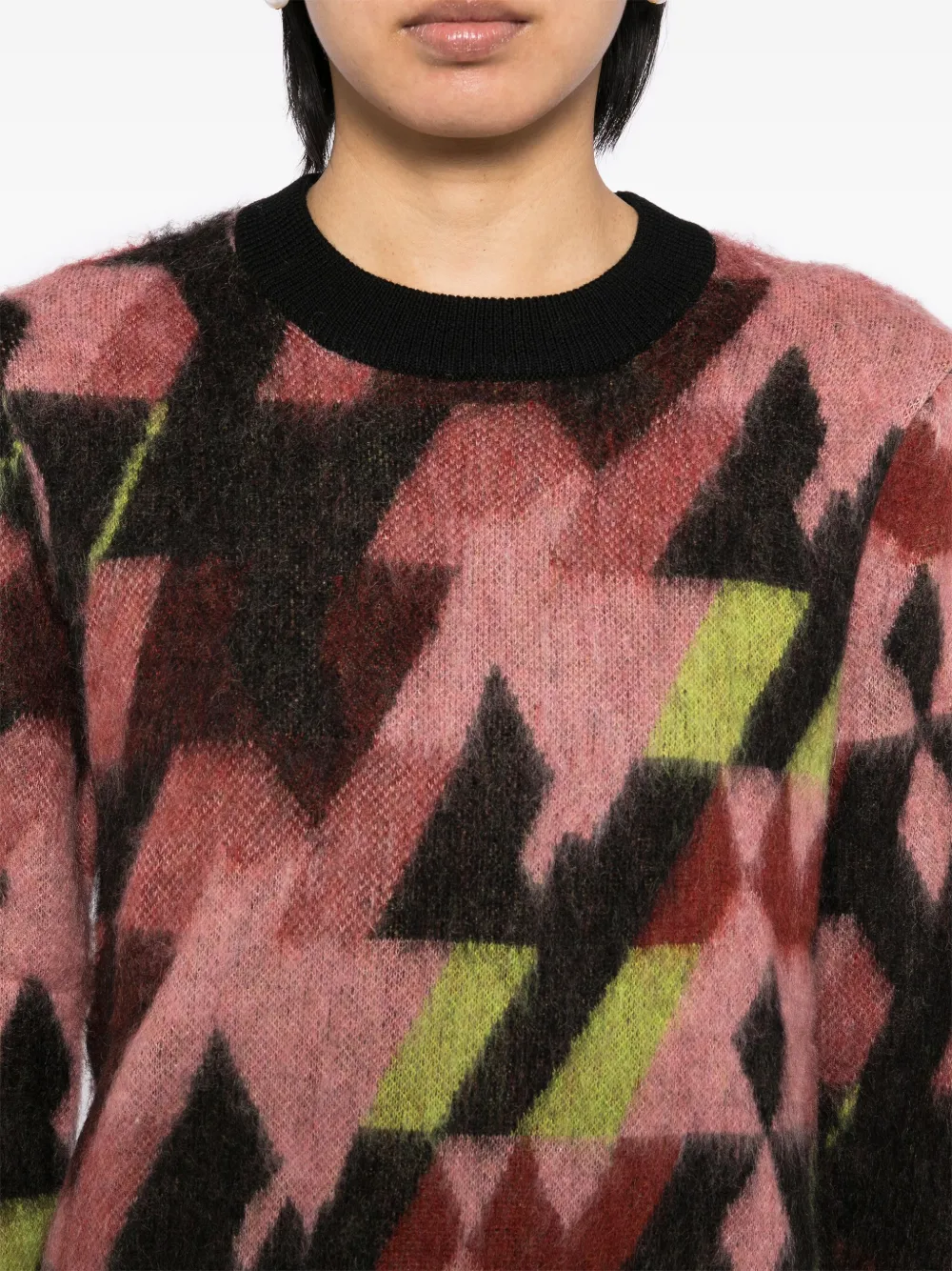 MAISON KITSUNÉ GRAPHIC JACQUARD JUMPER 