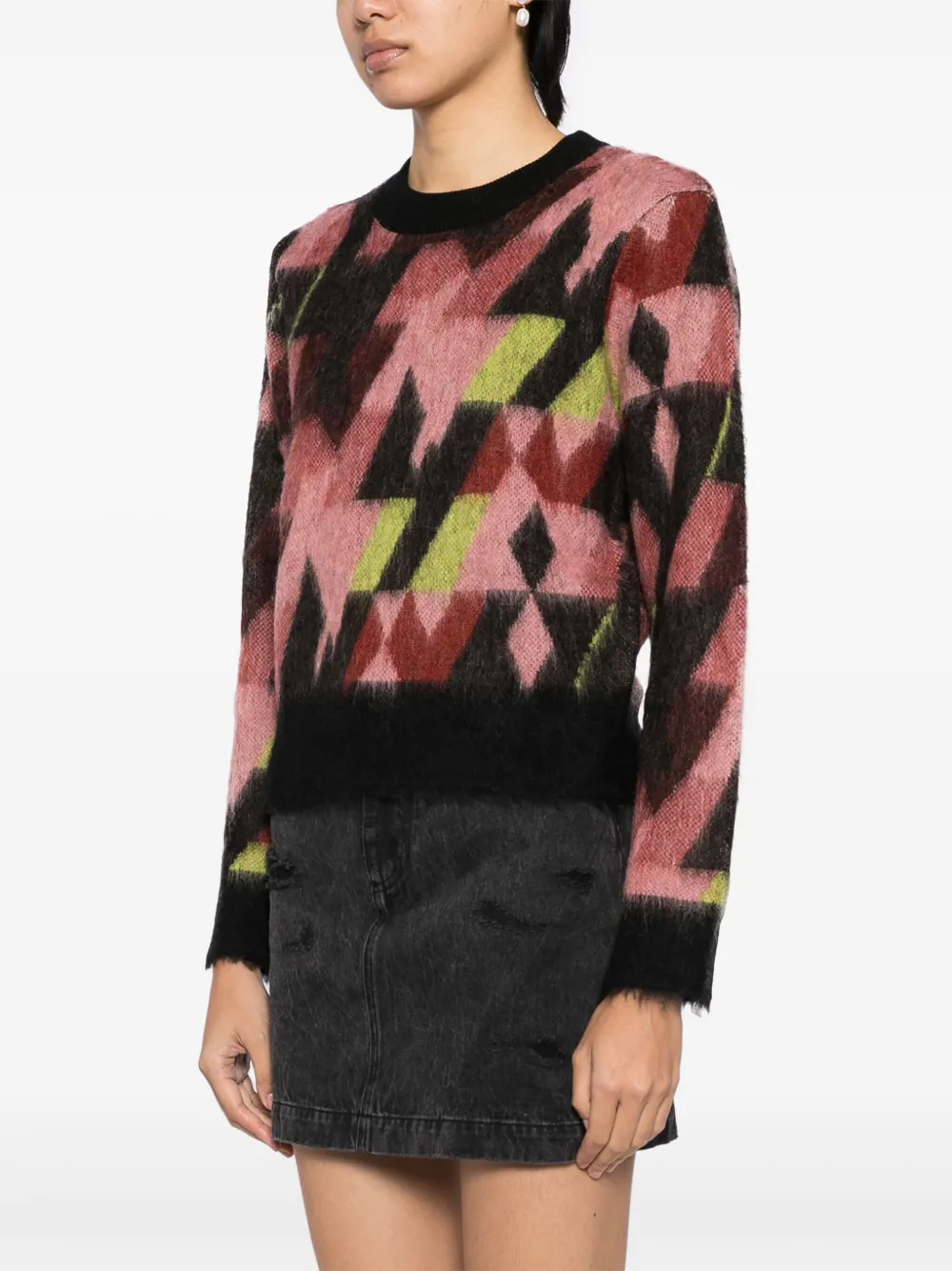 MAISON KITSUNÉ GRAPHIC JACQUARD JUMPER 