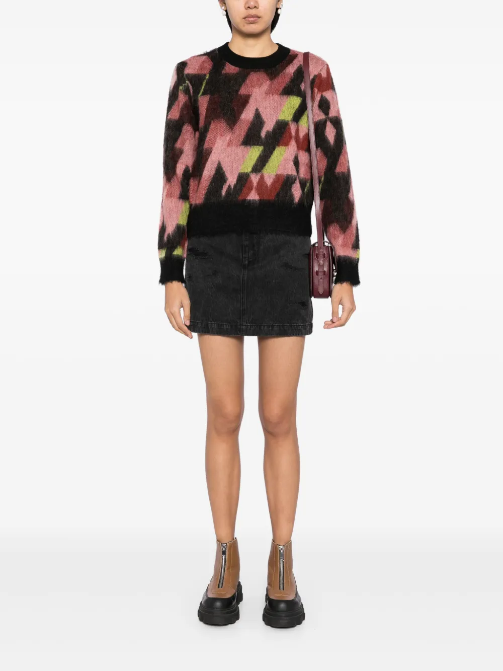 MAISON KITSUNÉ GRAPHIC JACQUARD JUMPER 