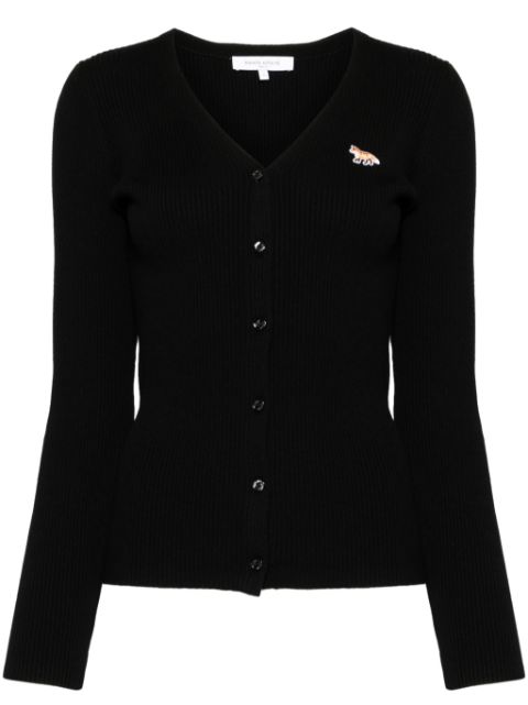 Maison Kitsune Baby Fox patch cardigan Women